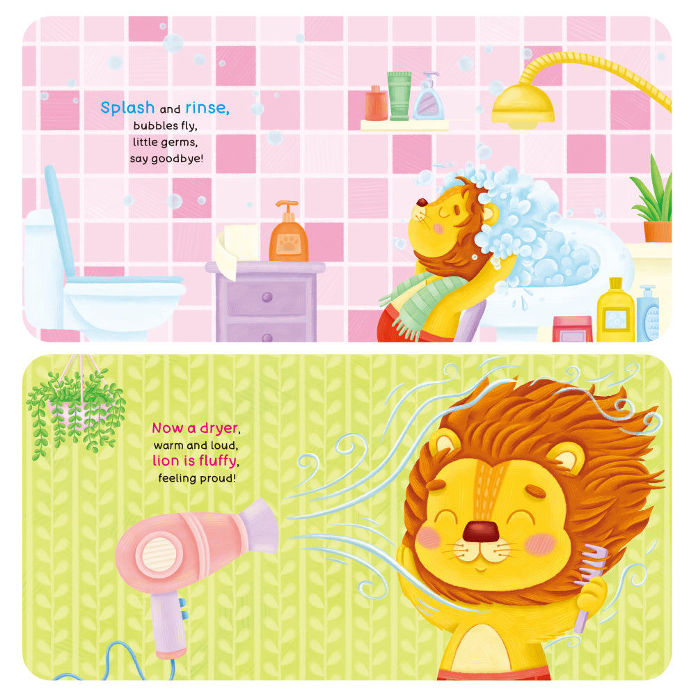 Habit Pals Push Pull Slide Kids Activity Book - Lion&