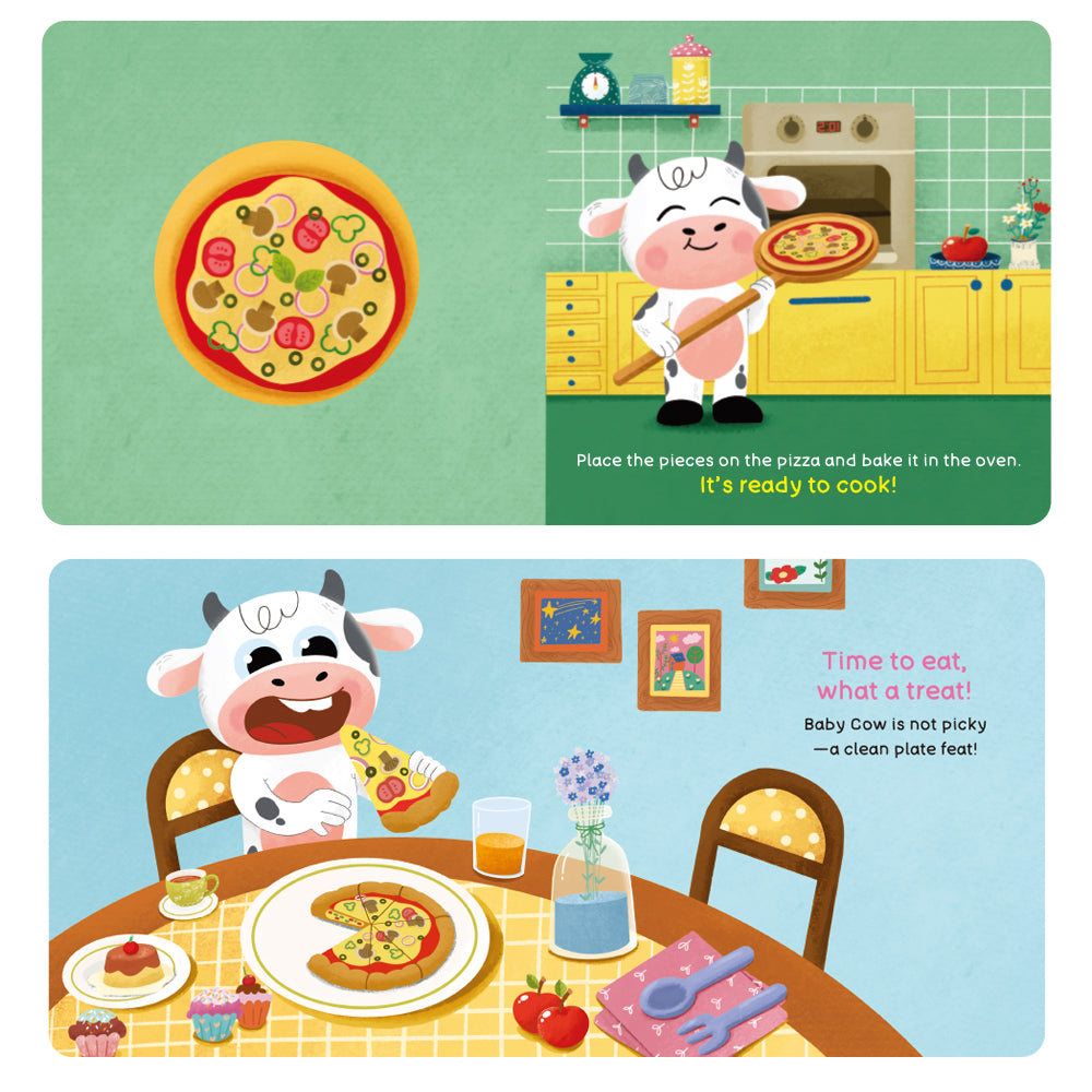 Habit Pals Push Pull Slide Kids Activity Book - Baby Cow&