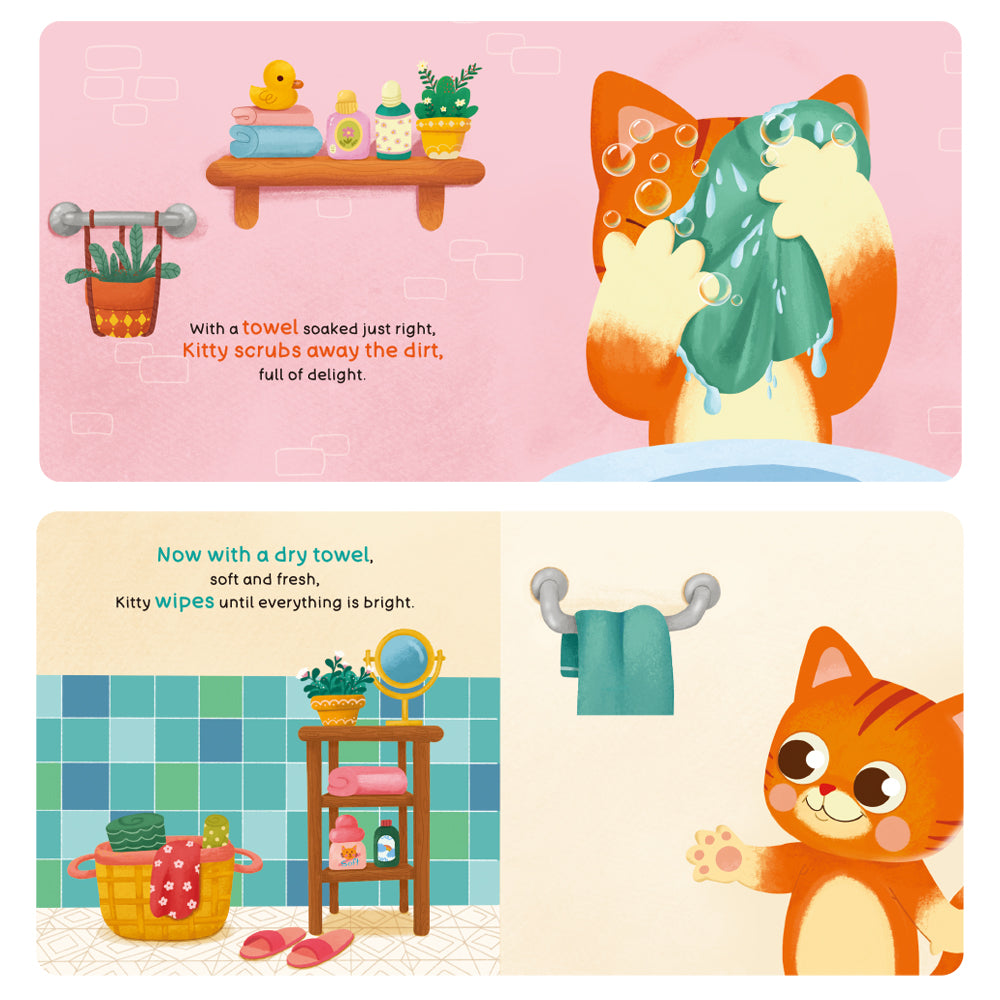 Habit Pals Push Pull Slide Kids Activity Book - Kitty&