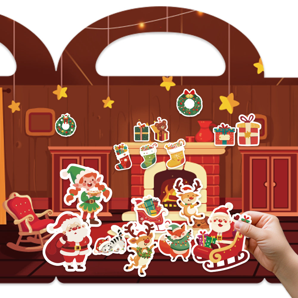 50 pcs Jolly Stickers Holly Christmas