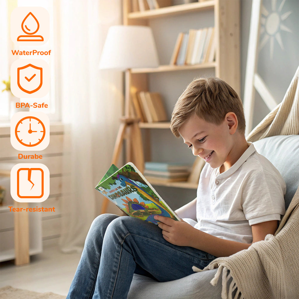 Hands on the Dinosaurs Touch and Feel Book | BearTale × Larissa Reis