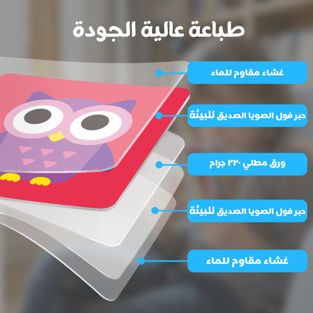Arabic Colorful Learning Cards