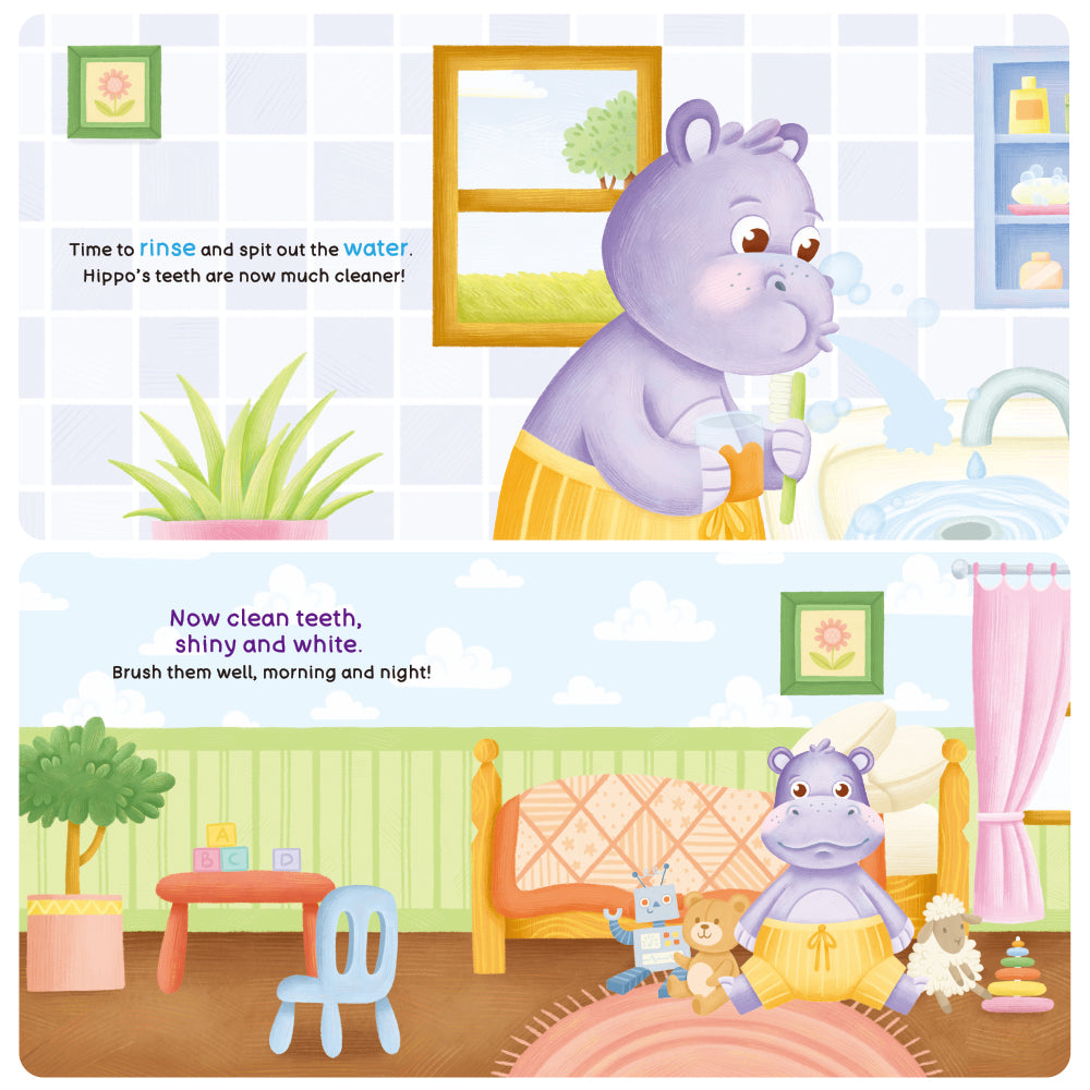 Habit Pals Push Pull Slide Kids Activity Book - Hippo&