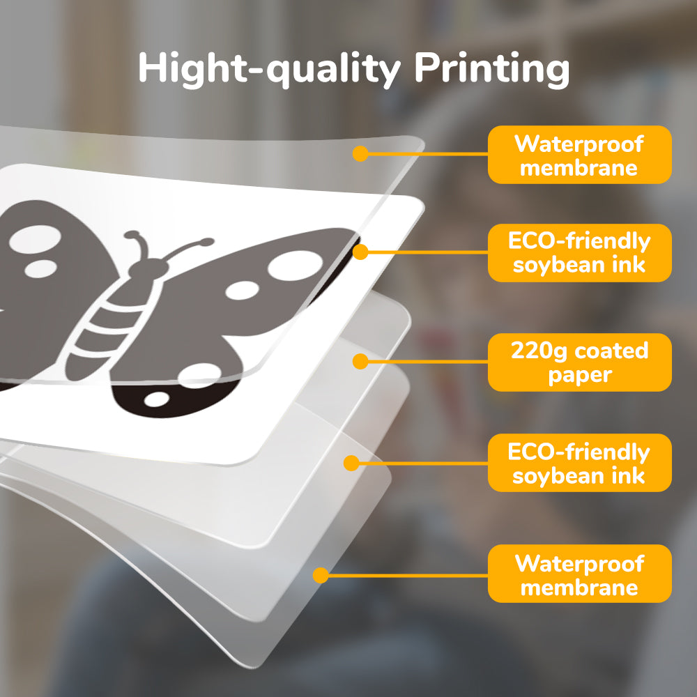 Black & White Learning Cards