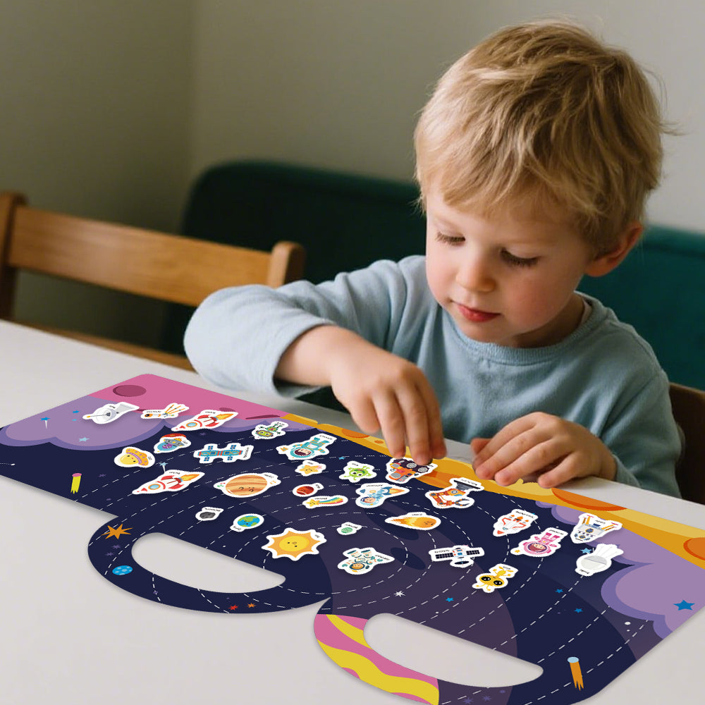 45 Pcs Space Stickers Planet Spin