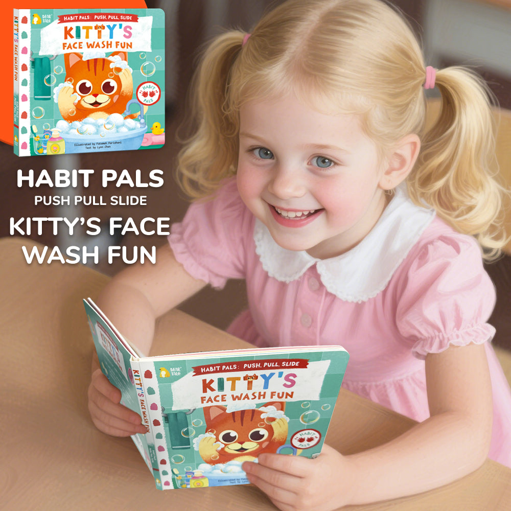 Habit Pals Push Pull Slide Kids Activity Book - Kitty&