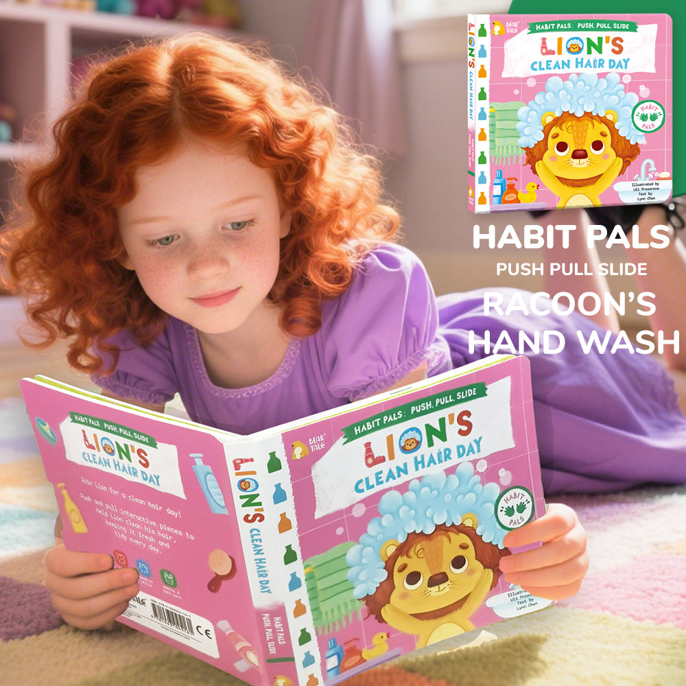 Habit Pals Push Pull Slide Kids Activity Book - Lion&
