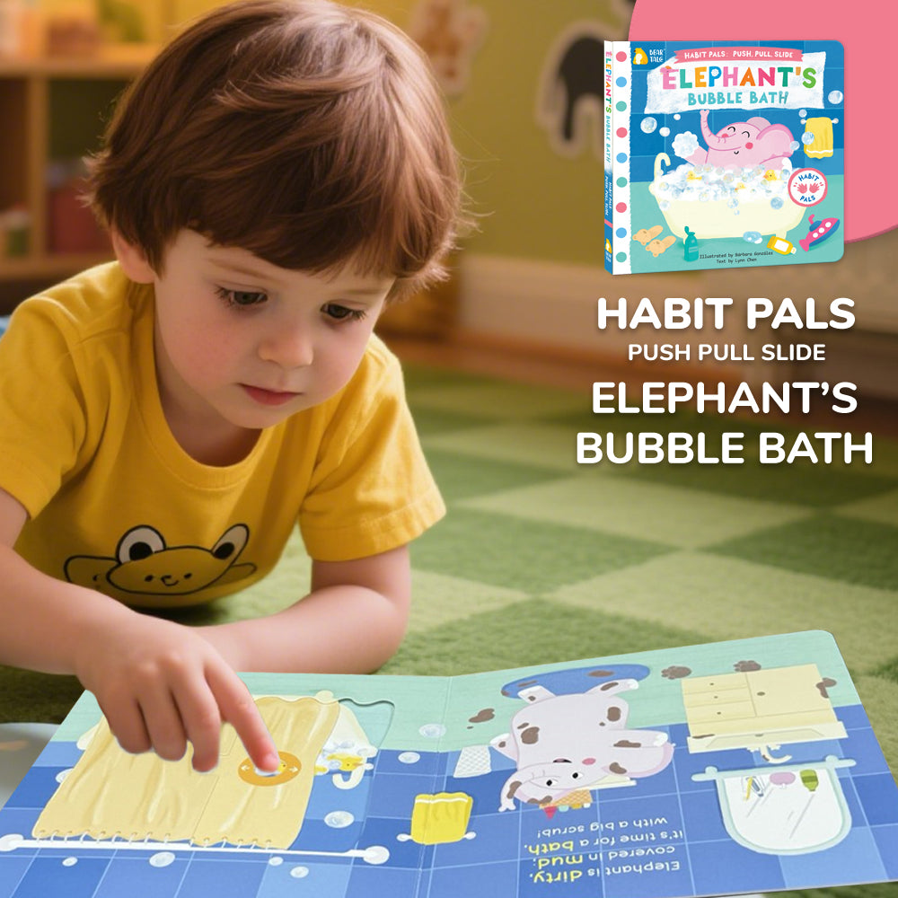 Habit Pals Push Pull Slide Kids Activity Book - Elephant&