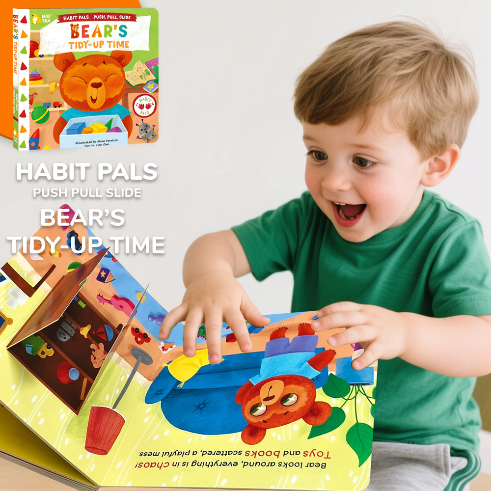 Habit Pals Push Pull Slide Kids Activity Book -Bear&