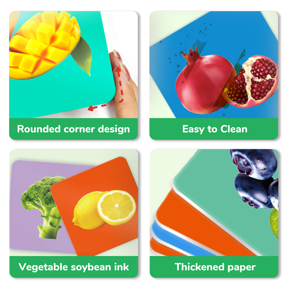 Spanish Fruits & Vegetables Flash Card