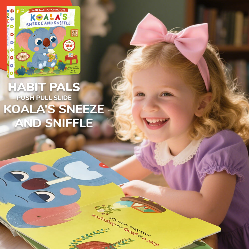 Habit Pals Push Pull Slide Kids Activity Book - Koala&