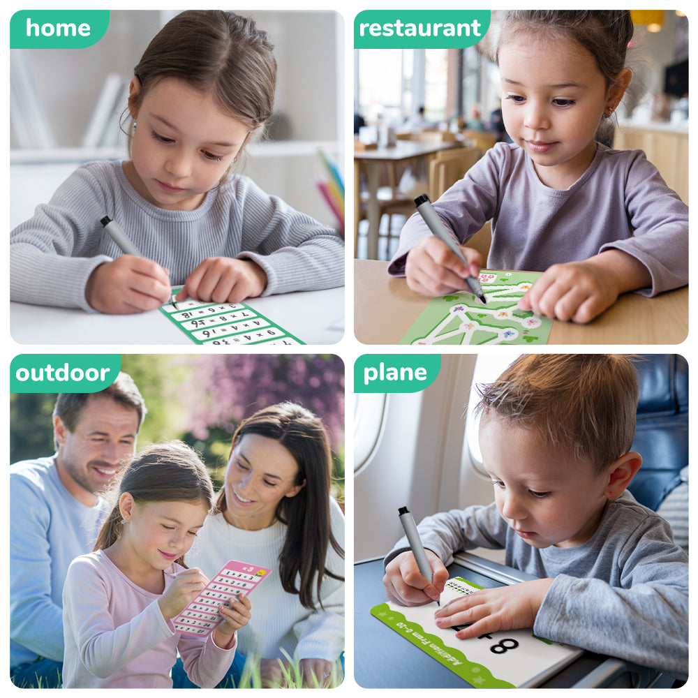 Spanish Fun Math Cards Flash Card