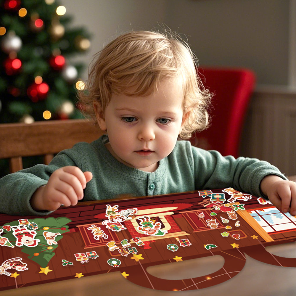 50 pcs Jolly Stickers Holly Christmas