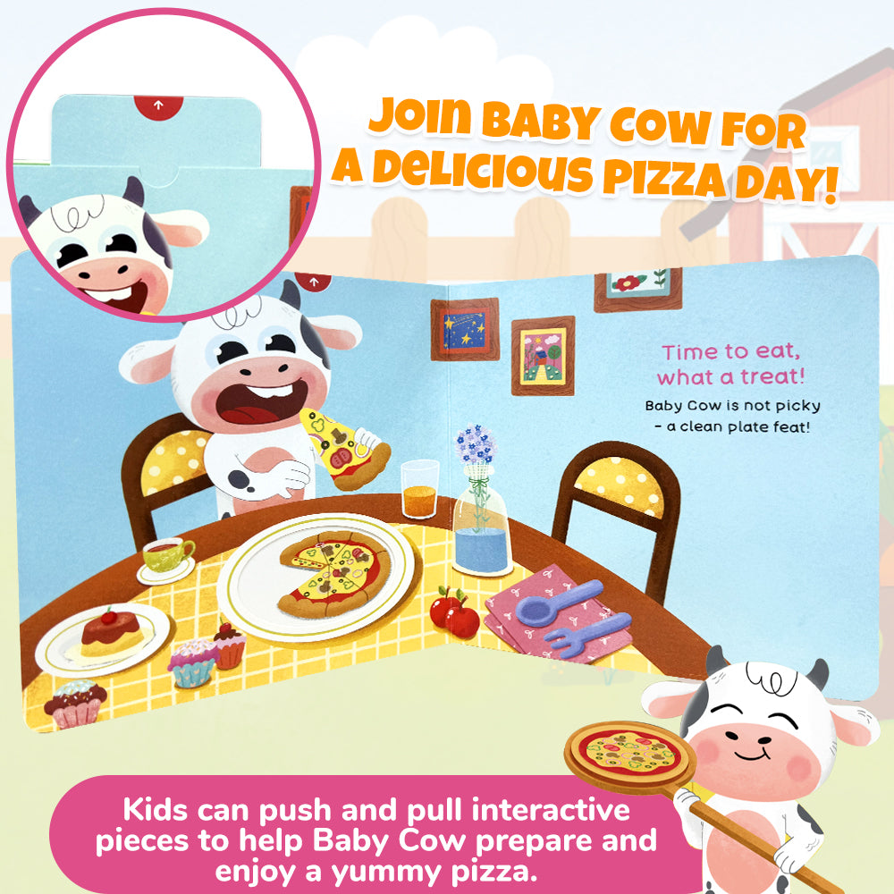 Habit Pals Push Pull Slide Kids Activity Book - Baby Cow&