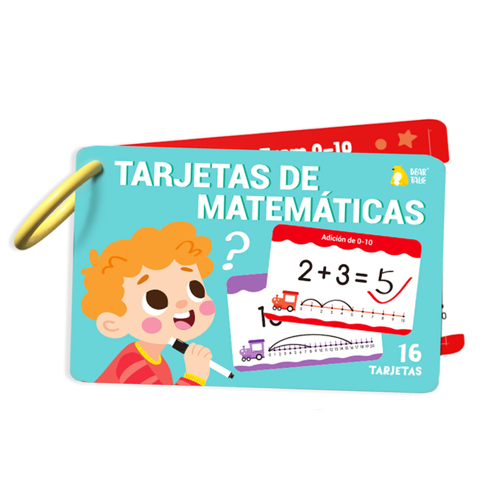 Spanish Fun Math Cards Flash Card