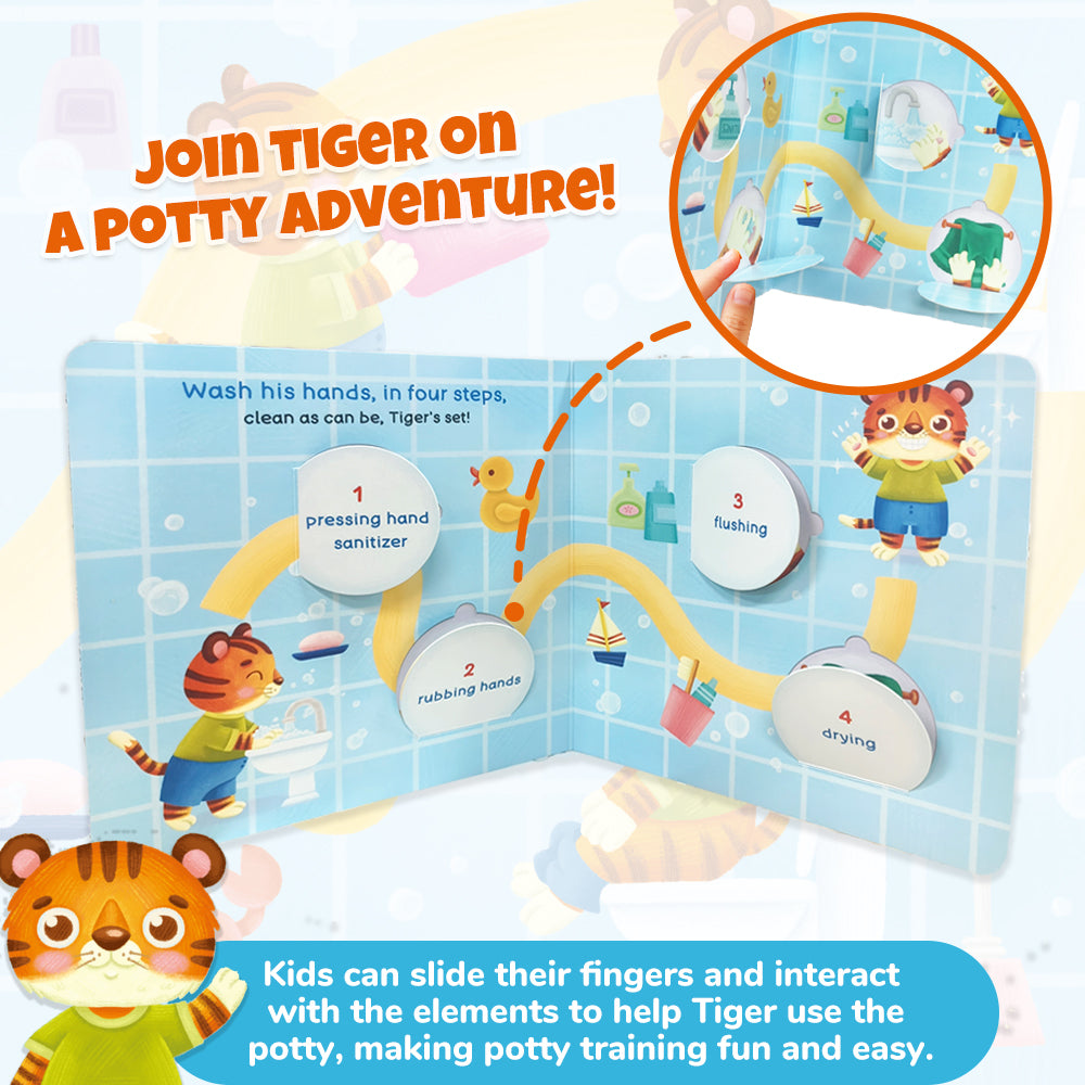 Habit Pals Push Pull Slide Kids Activity Book - Tiger&
