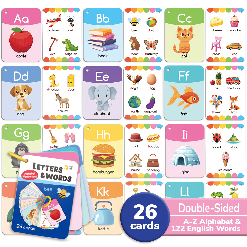 Letter & Words Flash Cards