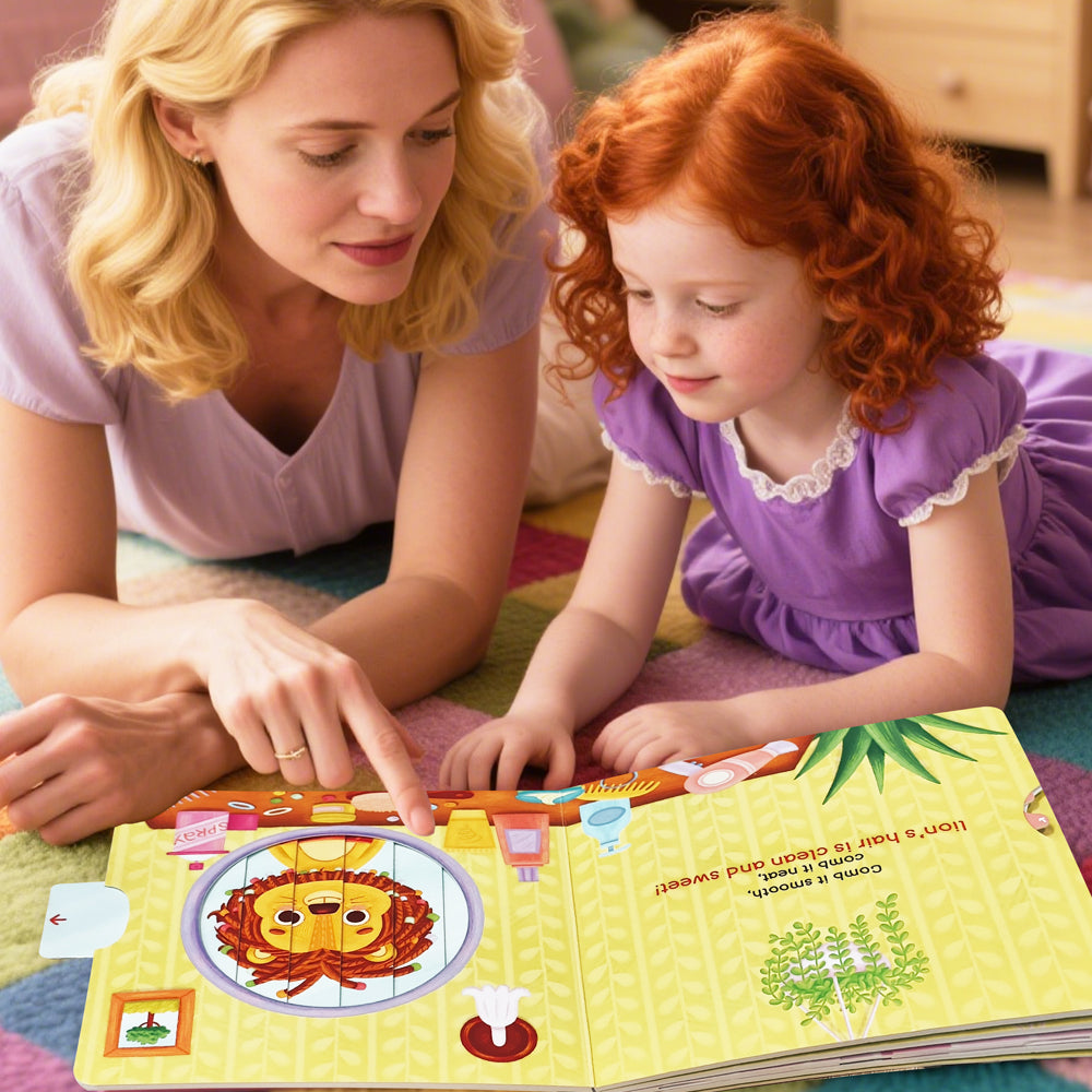 Habit Pals Push Pull Slide Kids Activity Book - Lion&