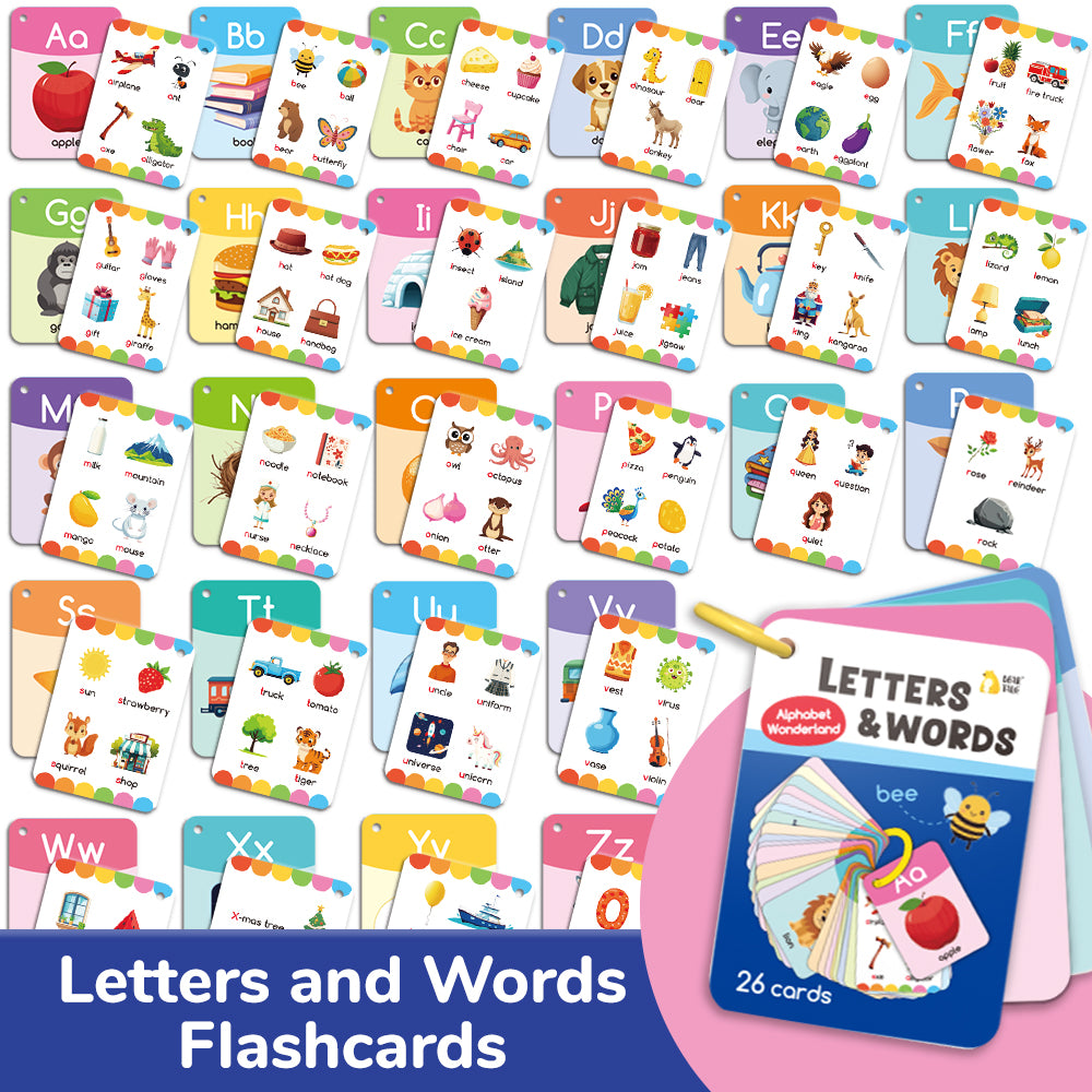 Letter & Words Flash Cards
