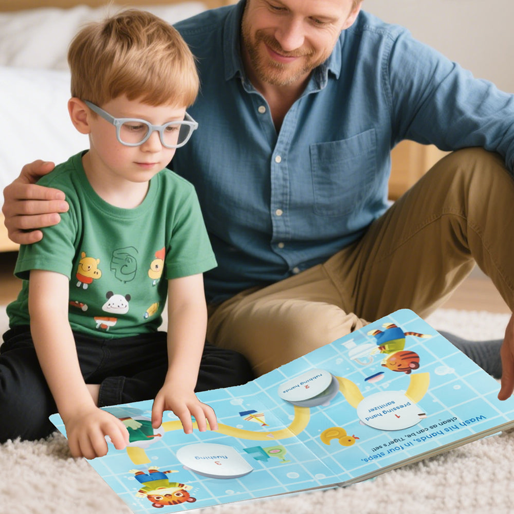 Habit Pals Push Pull Slide Kids Activity Book - Tiger&