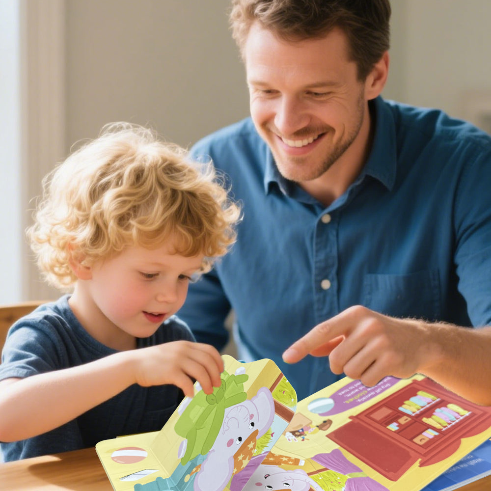 Habit Pals Push Pull Slide Kids Activity Book - Elephant&