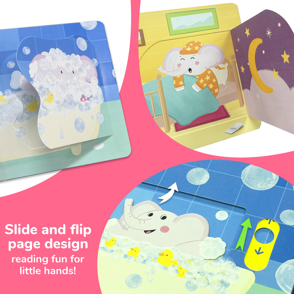 Habit Pals Push Pull Slide Kids Activity Book - Elephant&