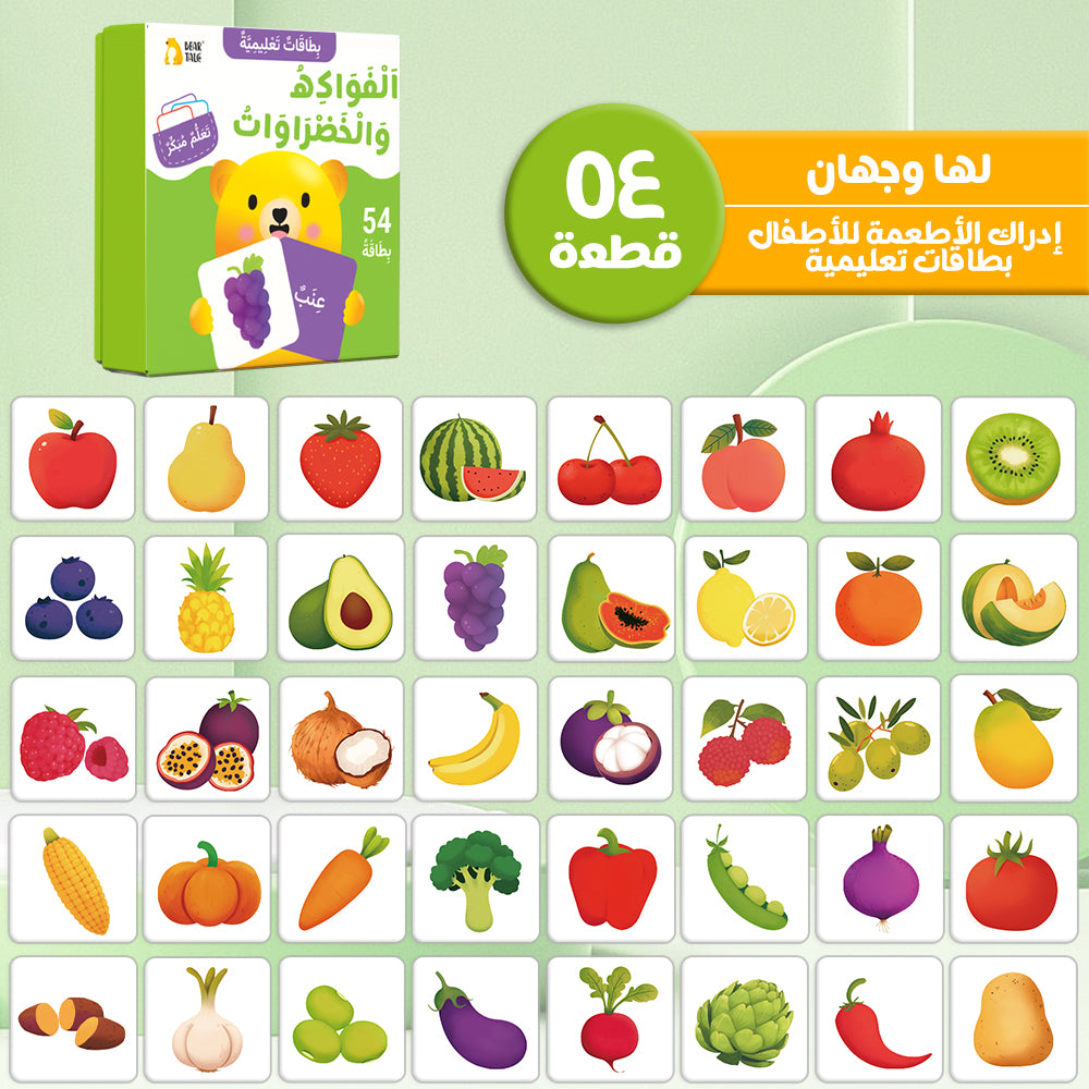Arabic Cartoon Fruits & Vegetables