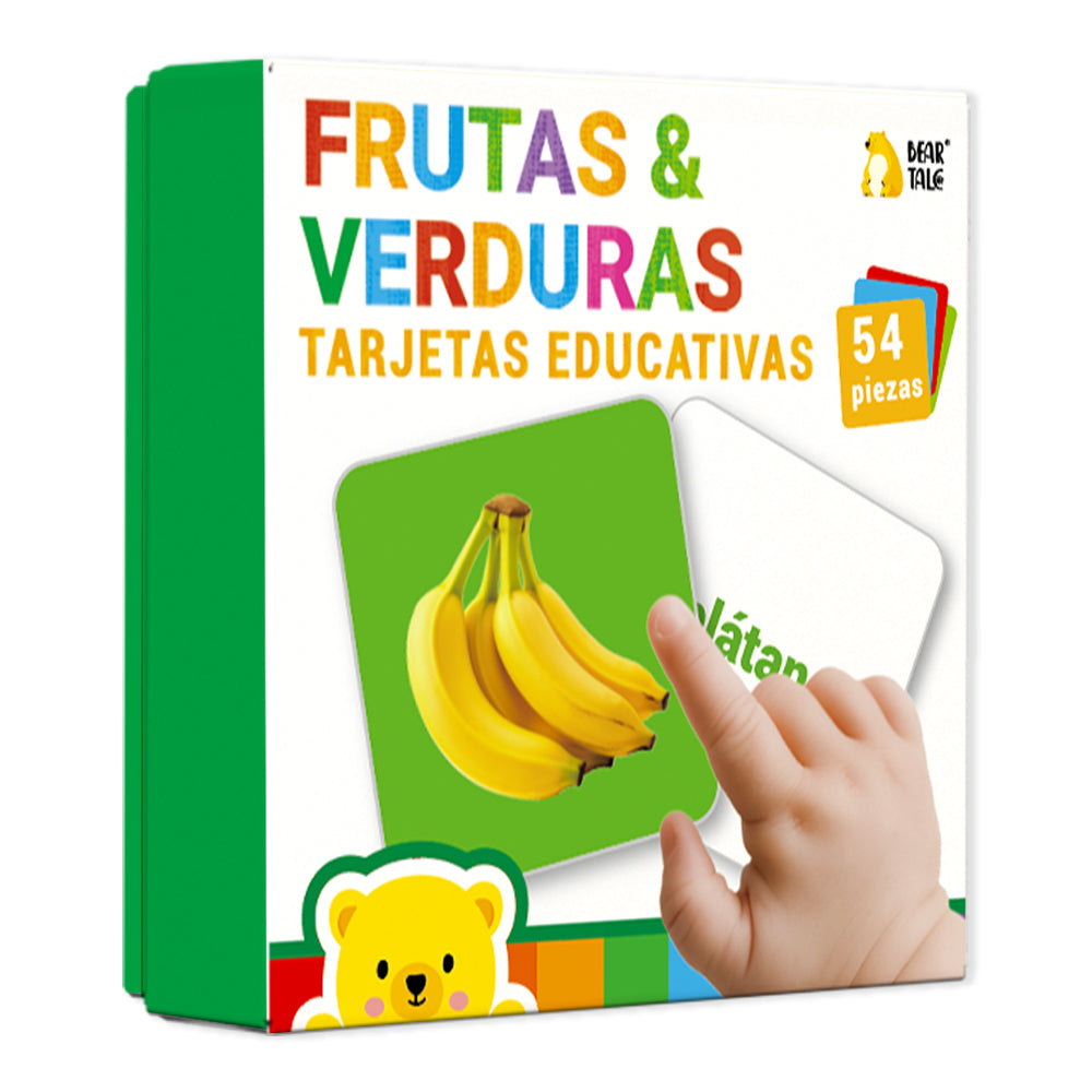 Spanish Fruits & Vegetables Flash Card