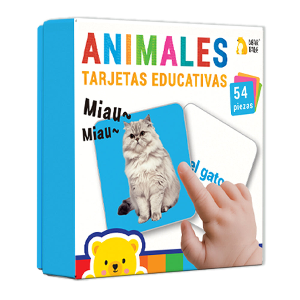 Spanish Animals Flash Card