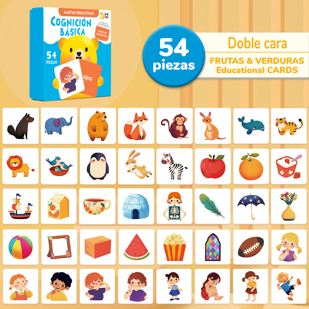 Spanish Basic Cognition Flash Card