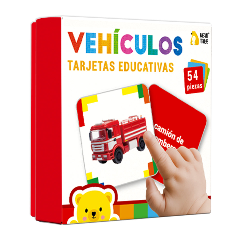 Spanish Vehicles Flash Card