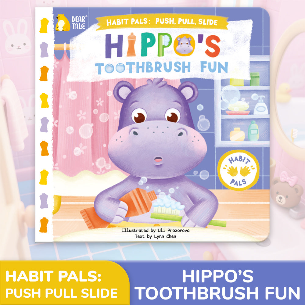 Habit Pals Push Pull Slide Kids Activity Book - Hippo&