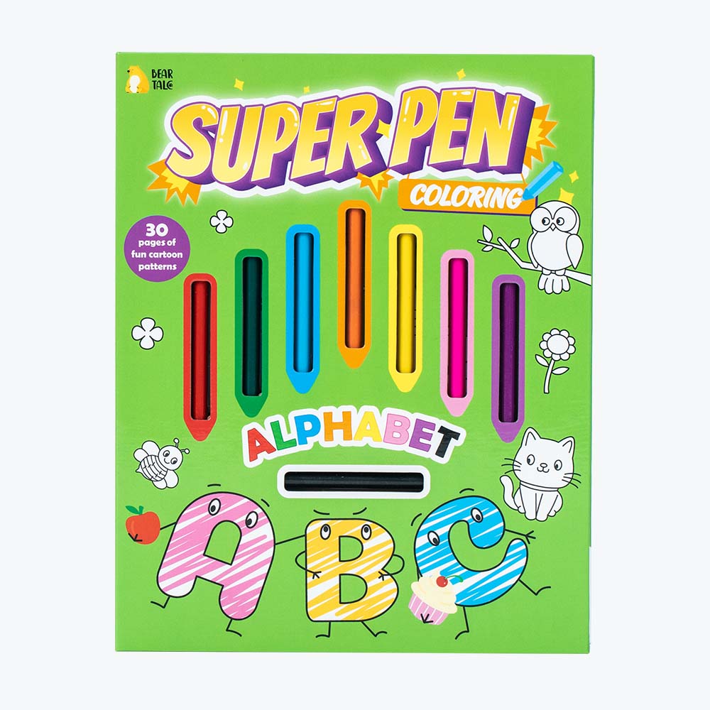SUPER PEN Coloring Book Alphabet