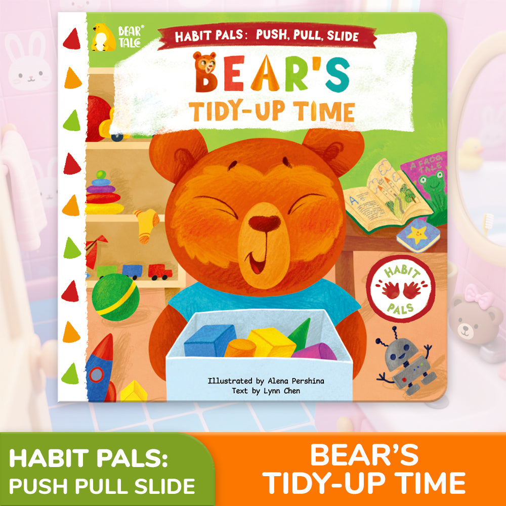 Habit Pals Push Pull Slide Kids Activity Book -Bear&