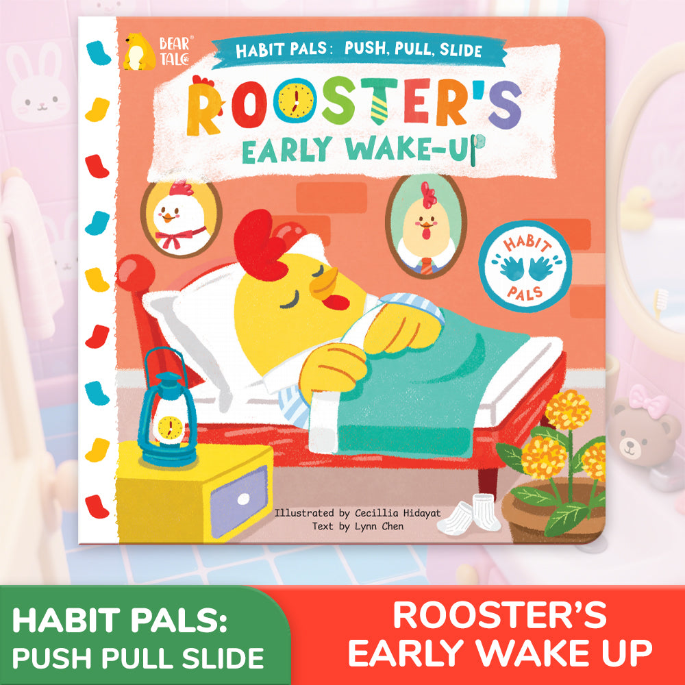 Habit Pals Push Pull Slide Kids Activity Book - Rooster&