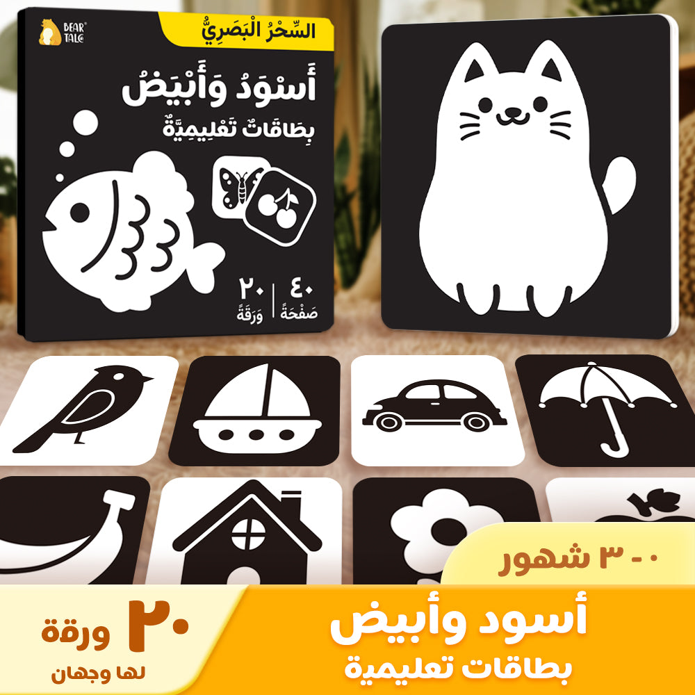 Arabic Black & White Learning Cards