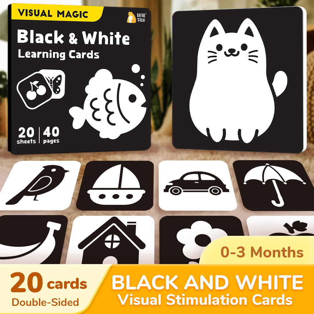 Black & White Learning Cards