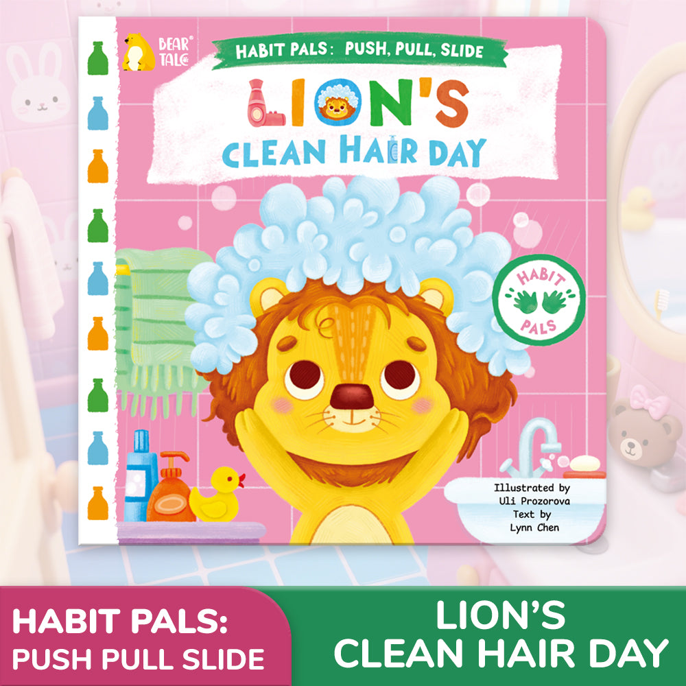 Habit Pals Push Pull Slide Kids Activity Book - Lion&