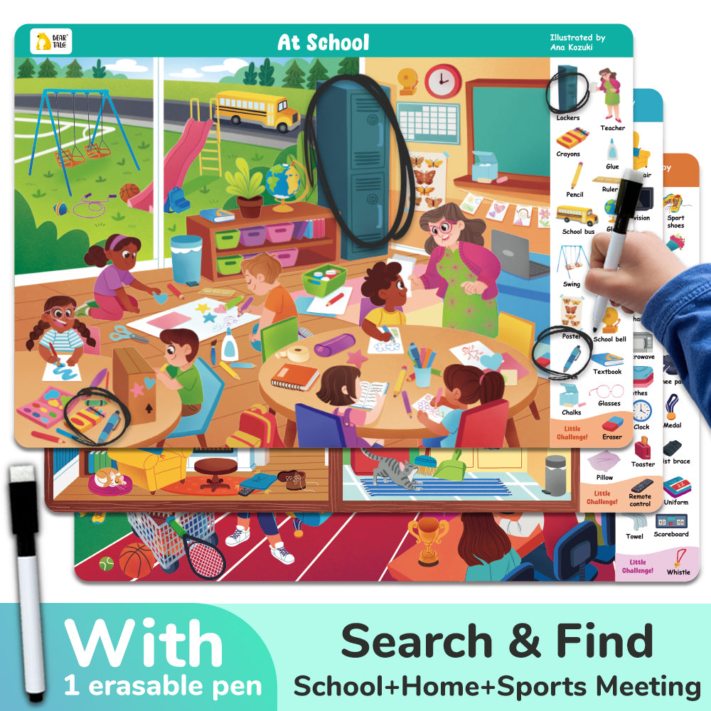 Search & Find 18 Life Scenes | BearTale × Ana Kozuki