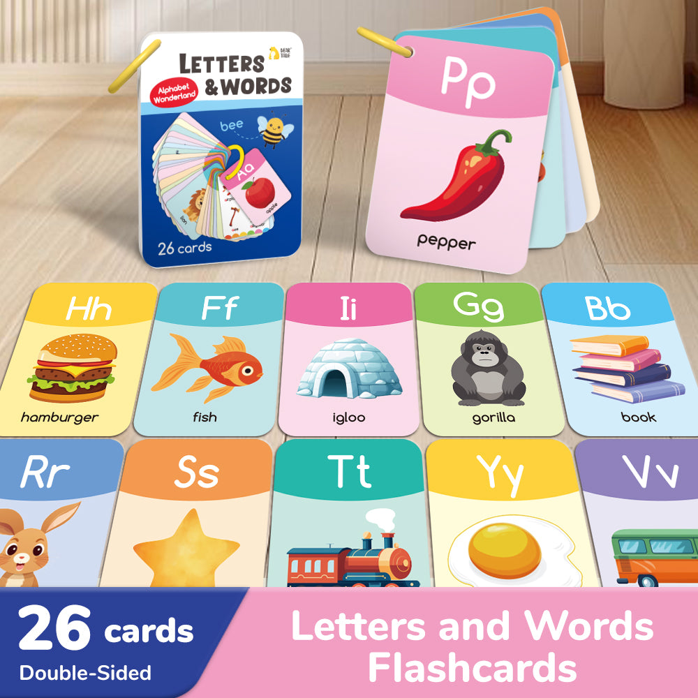 Letter & Words Flash Cards