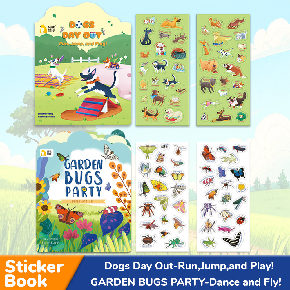 Sticker Book, Garden Bugs Party, Dance and Fly! | BearTale × Paridhi P Apte