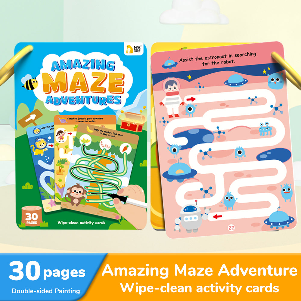 Amazing Maze Adventrue - Wipe Clean Cards