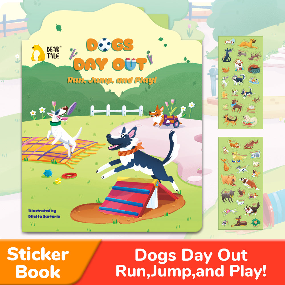Dogs Day Out: Run, Jump, and Play - Sticker | BearTale × Diletta Sartorio