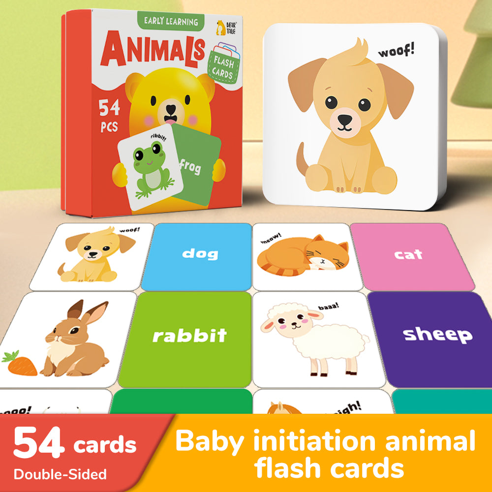 Cartoon Animal Flash Card