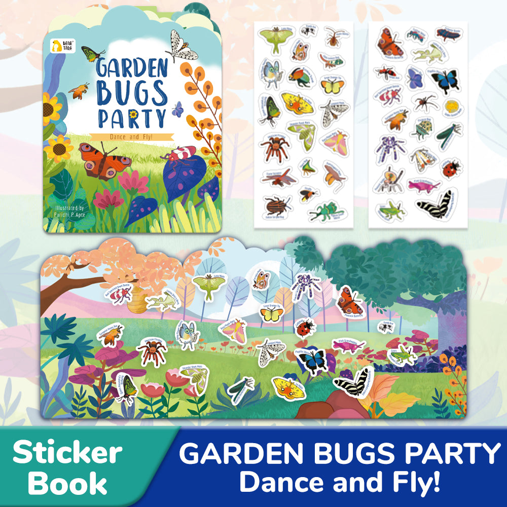 Sticker Book, Garden Bugs Party, Dance and Fly! | BearTale × Paridhi P Apte