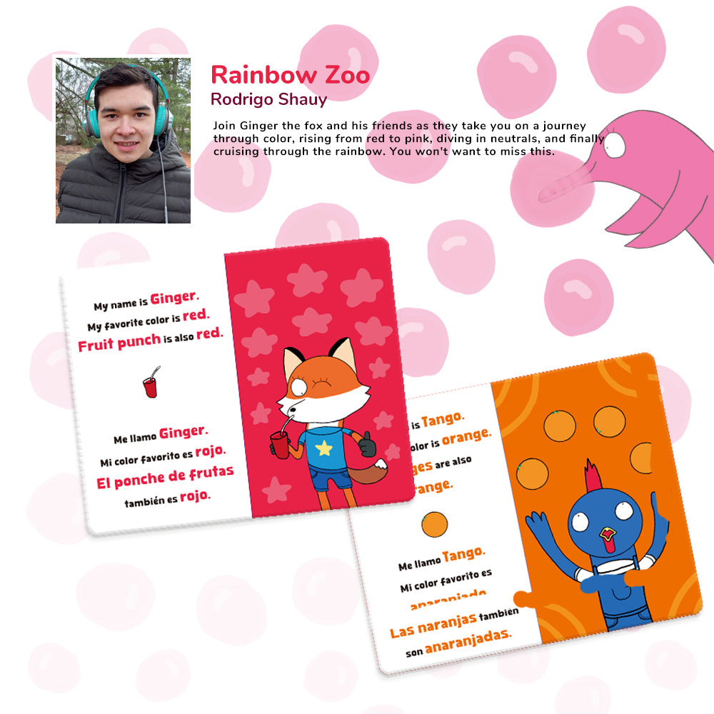 Rainbow Zoo Color Learning English & Spanish| BearTale × Rodrigo Shauy