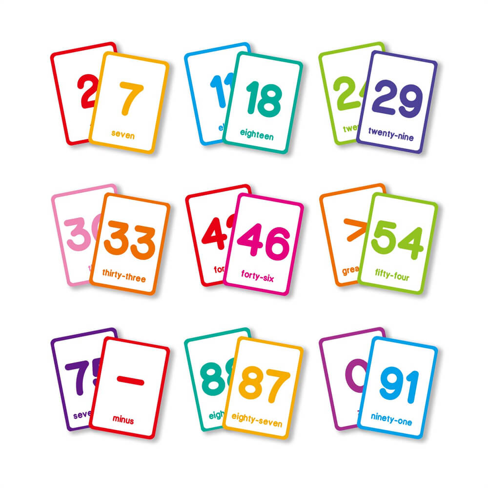 Numbers 0-100 Flash Cards