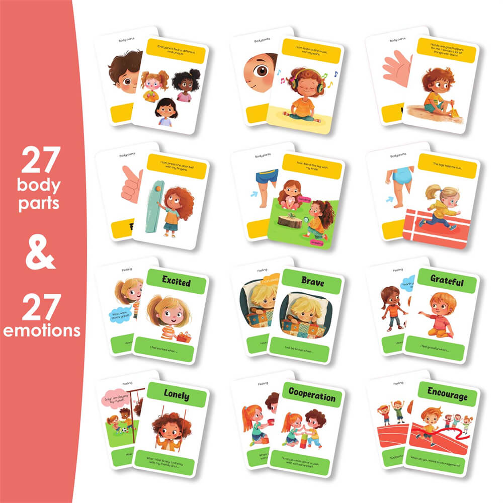 BODY AND FEELING 54 Flash Cards