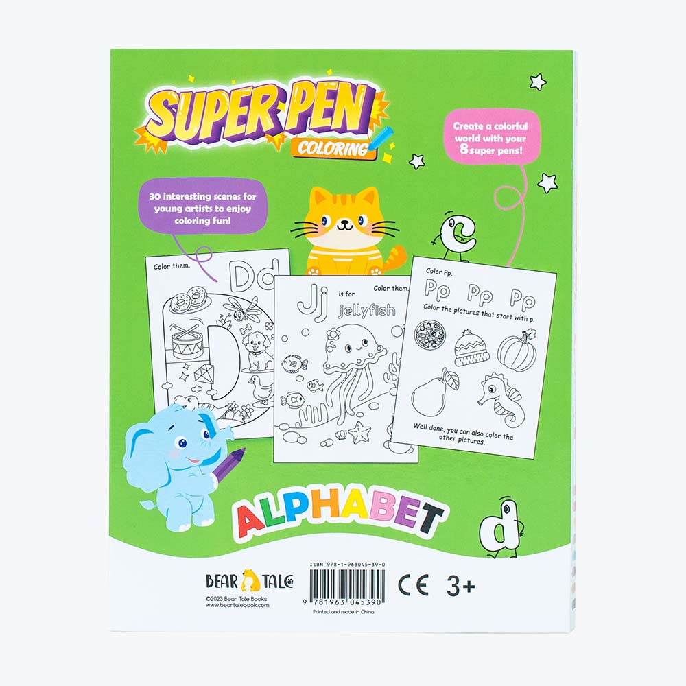 SUPER PEN Coloring Book Alphabet