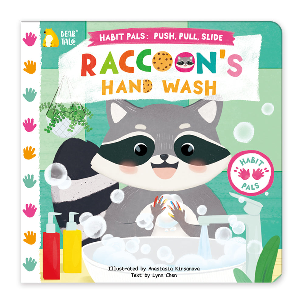 Habit Pals Push Pull Slide Kids Activity Book -Raccoon&